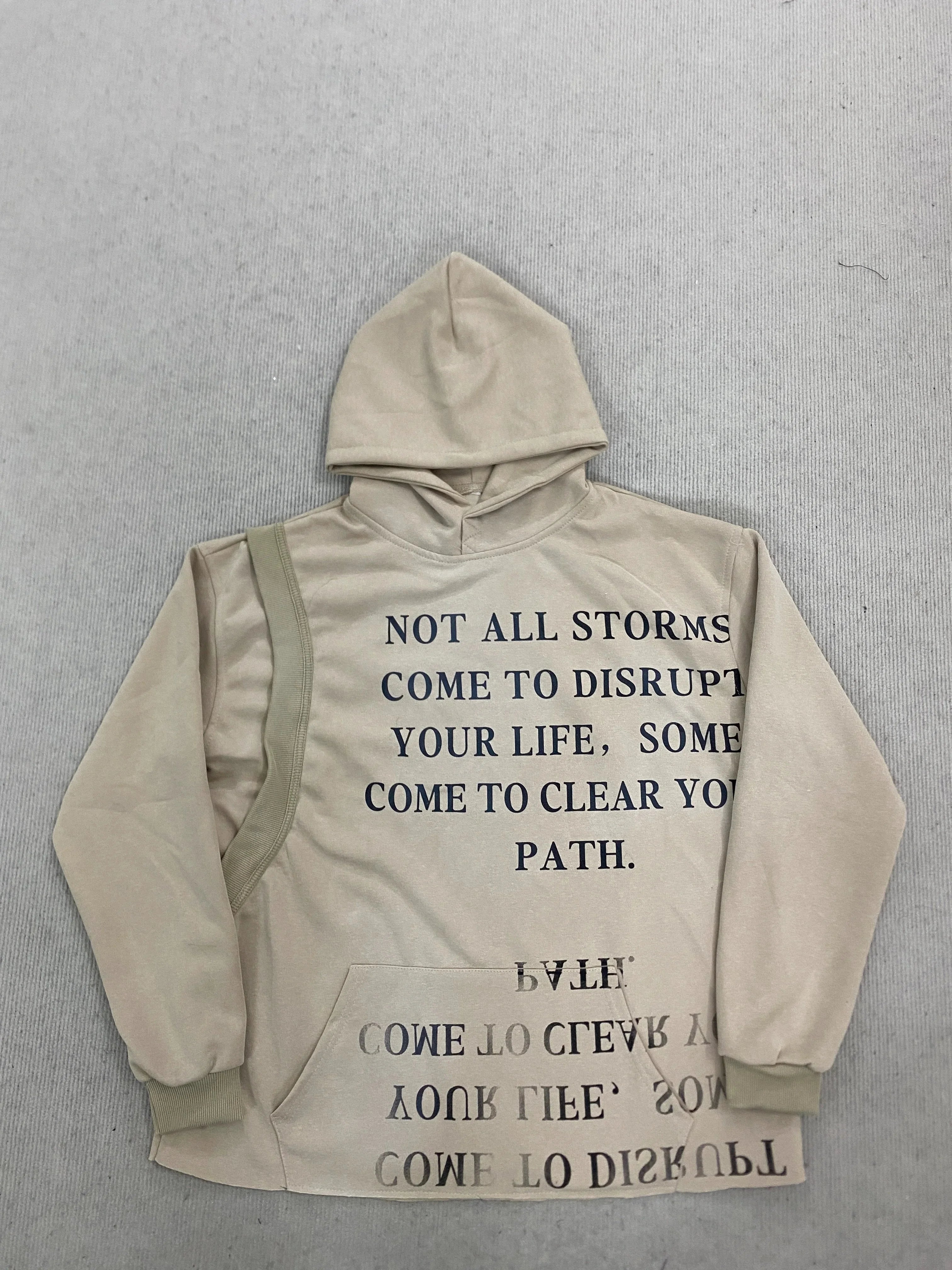2026 Trend Personality Streetwear Loose Hoodie Irregular Men And Women Retro High Street Hip Hop Distressed Print Sweatshirts