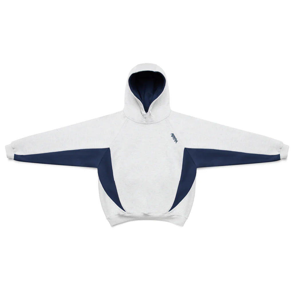 Blue striped simple hoodie, high street casual loose fit men's and women's sportswear set, two-piece set, cotton skin friendly