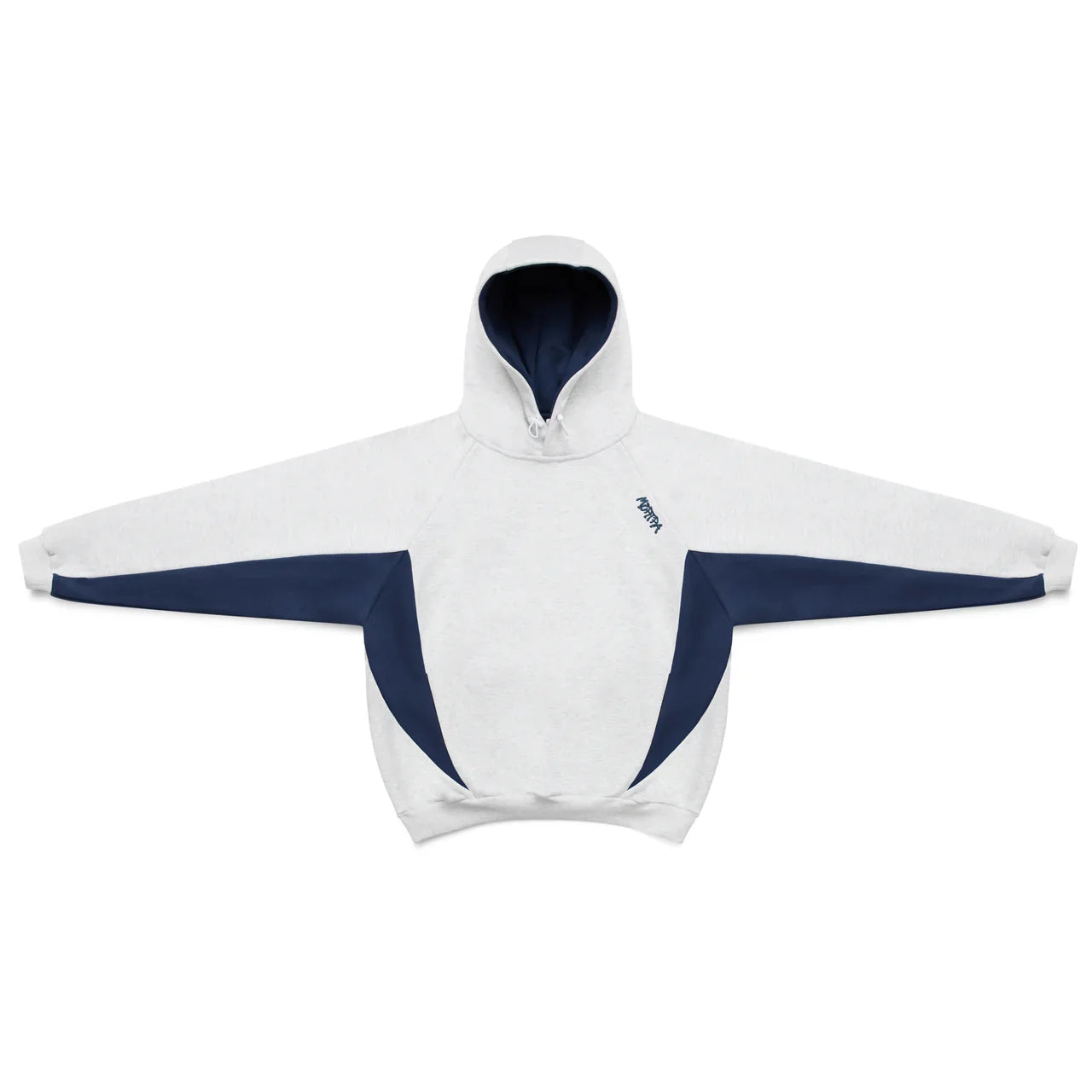 Blue striped simple hoodie, high street casual loose fit men's and women's sportswear set, two-piece set, cotton skin friendly