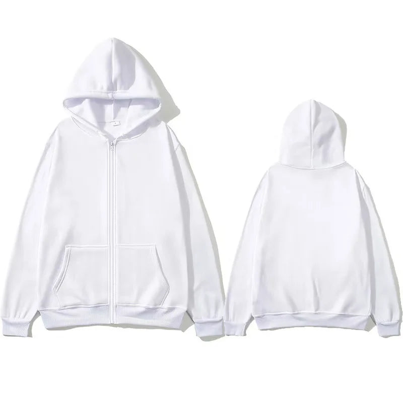 NOVAXCO Essential Zip Hoodie — Unisex Oversized Color Sólido