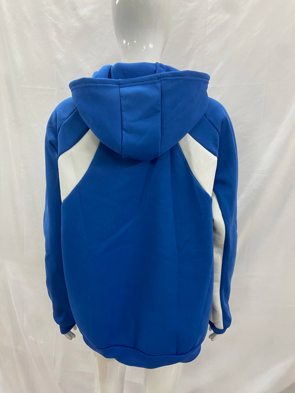 Blue striped simple hoodie, high street casual loose fit men's and women's sportswear set, two-piece set, cotton skin friendly